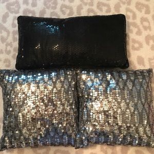 3 Sequin Pillows!!